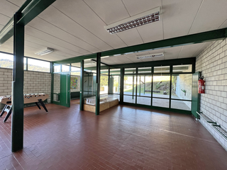 La scuola elementare di Bissone, Ingresso alla scuola al piano terreno